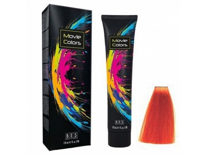 BES Movie Colors Orange - gelová barva na vlasy bez amoniaku 170ml - oranžová