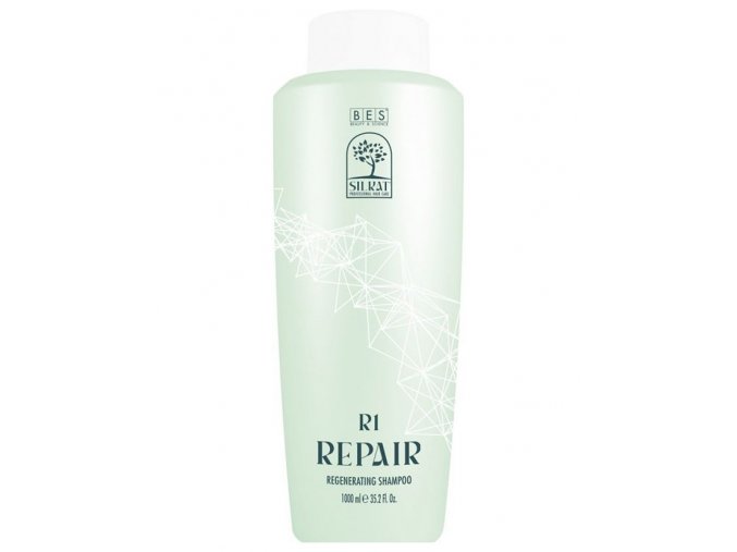 BES Silkat R1 Repair Primer Shampoo 1000ml - čistící šampon pro suché a poškozené vlasy