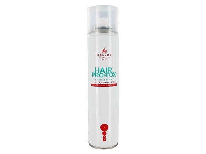 KALLOS KJMN Hair Pro-Tox Hair Spray 400ml - lak na vlasy s keratinem a kys. Hyaluronovou