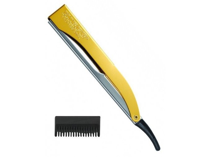 KIEPE Professional Pro Cut YELLOW kadeřnická břitva s efilačním nástavcem - žlutá