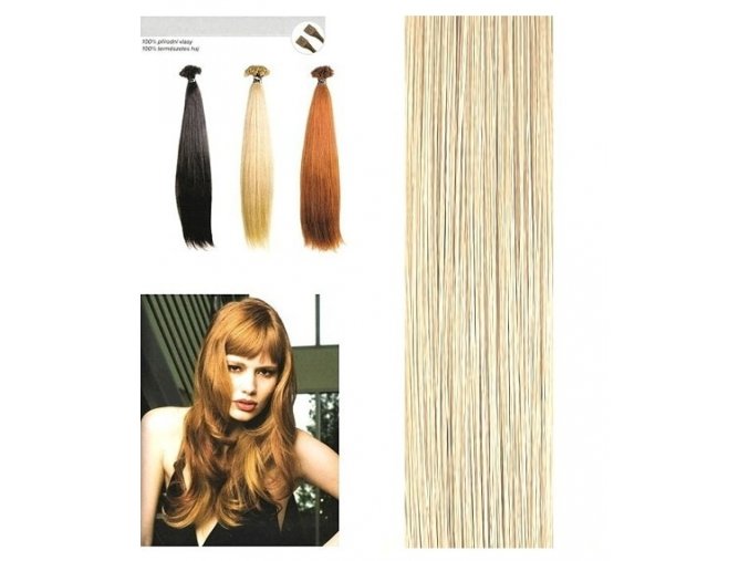 SO.CAP. Rovné vlasy Přírodní odstín 8001LC 35-40cm - pastel blond 25
