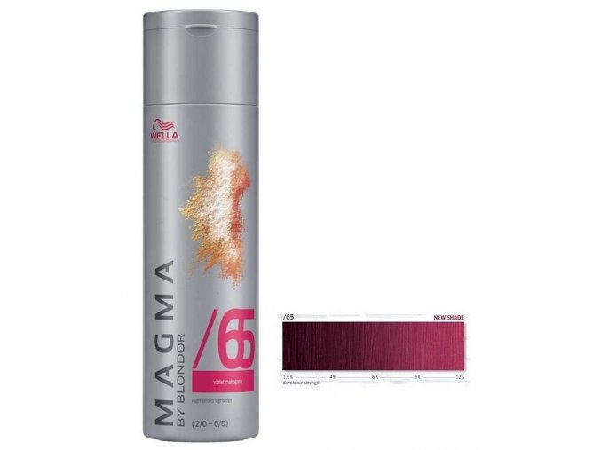 WELLA Professionals Magma By Blondor 120g - Barevný melír č.65 fialově mahagonová