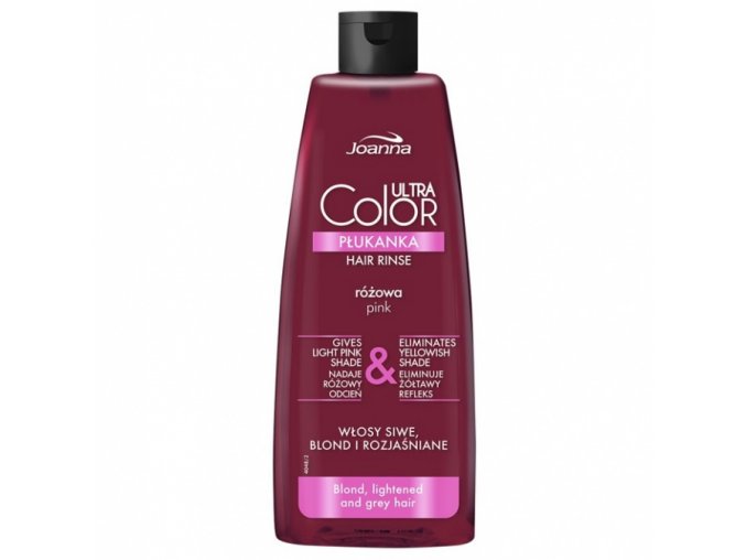 JOANNA Ultra Color PINK Hair Rinse 150ml - tónovací vlasová voda (přeliv) - růžová