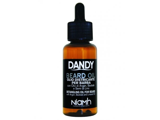 DANDY Beard Oil 70ml - Olej na bradku a vousy s arganovým olejem