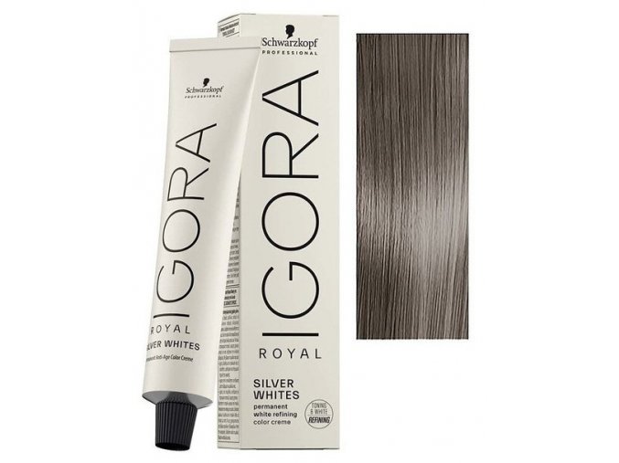 Schwarzkopf Igora Royal Silver Whites 60ml - barva pro stříbrné a bílé vlasy - Slate Grey