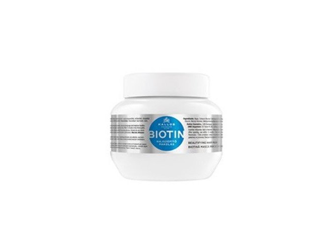 KALLOS KJMN Biotin Hair Mask 275ml - maska pro tenké, slabé a lámavé vlasy