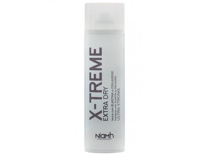 NIAMH HairKoncept X-Treme Extra Dry Hairspray 500ml - ultra silně tužící lak (zmrazovač)
