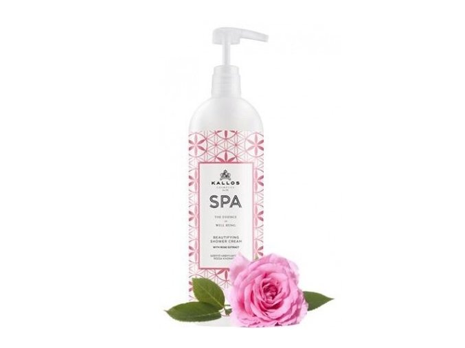 KALLOS SPA Beautifying Shower Cream 1000ml - sprchový gel s extraktem z růží
