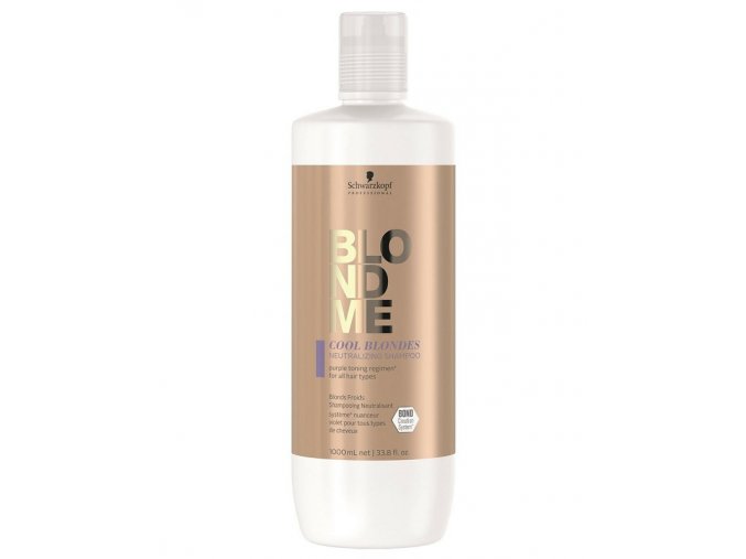 SCHWARZKOPF BlondMe Cool Blondes Neutralizing Shampoo 1l - šampon pro ledovou blond