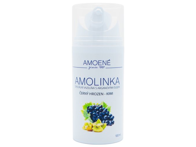 AMOLINKA Luxusní vazelína s Arganovým olejem 100ml - vůně Kiwi a černý hrozen