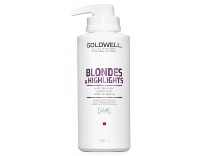 GOLDWELL Dualsenses Blondes And Highlights 60sec Treatment 500ml - maska pro bílou blond
