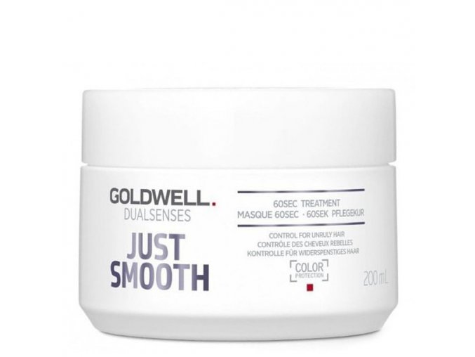 GOLDWELL Dualsenses Just Smooth 60sec Treatment 200ml - uhlazující maska pro krepaté vlasy