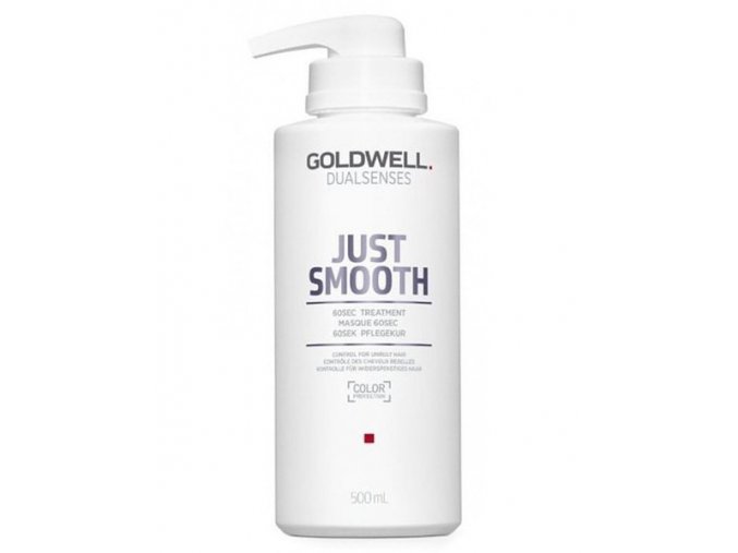 GOLDWELL Dualsenses Just Smooth 60sec Treatment 500ml - uhlazující maska pro krepaté vlasy