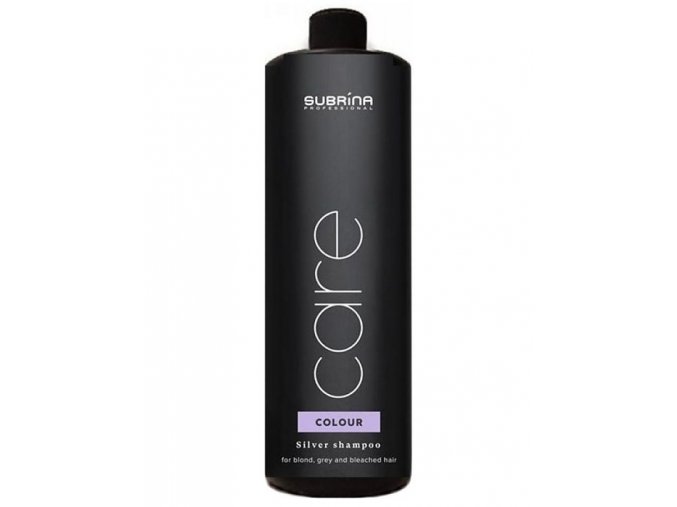 SUBRÍNA Care Silver Shampoo 1000ml - stříbrný šampon proti žlutému nádechu vlasů