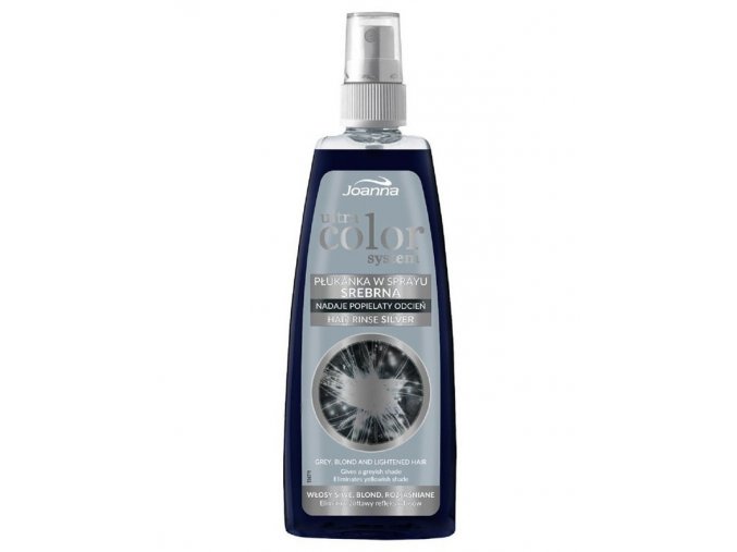 JOANNA Ultra Color SILVER Hair Rinse Spray 150ml - tónovací přeliv ve spreji - stříbrný