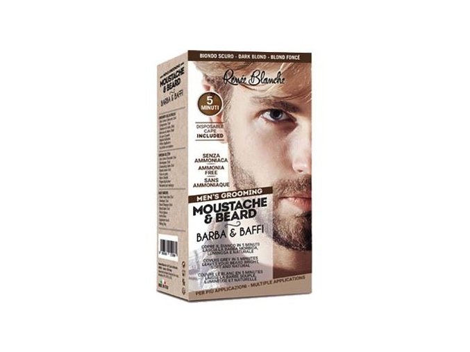 RENEÉ BLANCHE Men´s Grooming Dark Blond - profi 5min. barva na vousy a kníry - tmavá blond