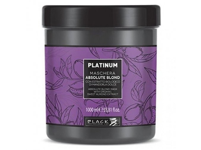 BLACK Platinum Absolute Blond Mask 1000ml - maska pro šedivé a melírované vlasy