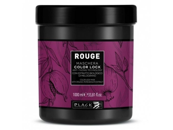 BLACK Rouge Mask Color Lock 1000ml - maska na barvené vlasy proti blednutí barvy