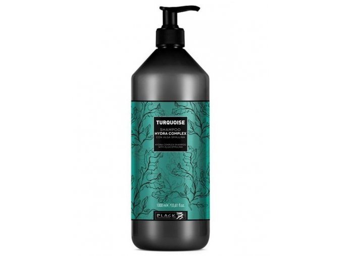 BLACK Turquoise Hydra Shampoo 1000ml - šampon na jemné vlasy s extraktem z Algae