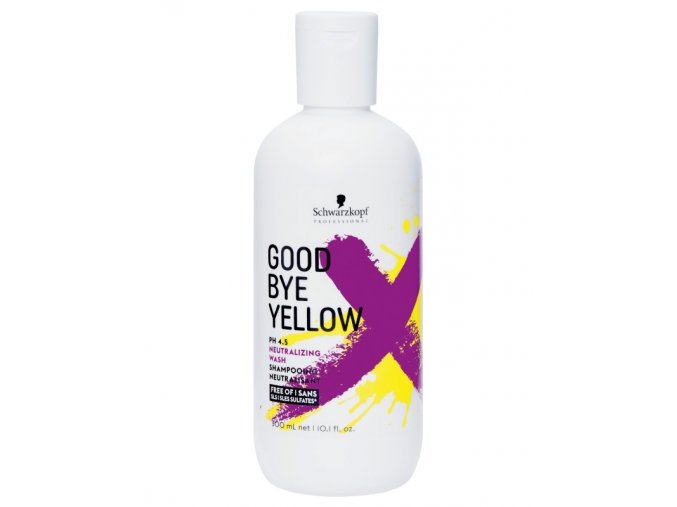 SCHWARZKOPF Good Bye Yellow Neutralizing Wash Shampoo 300ml - pro neutralizaci žlutých tónů