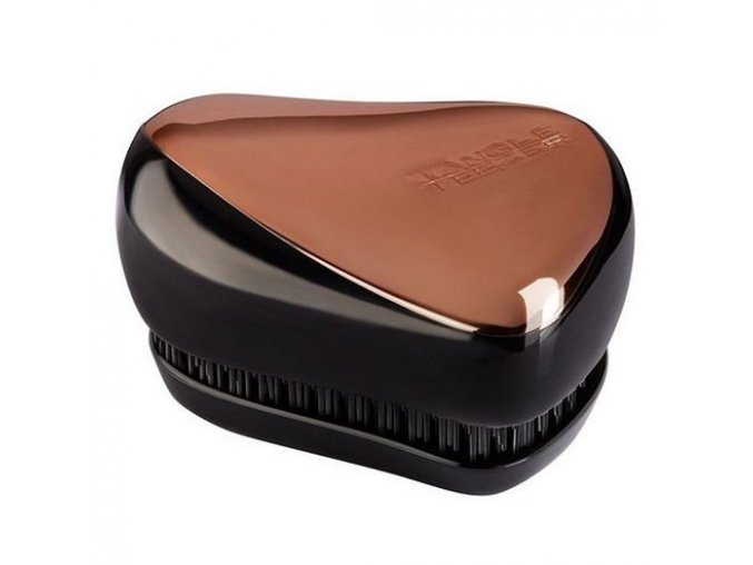 TANGLE TEEZER Compact Rose Gold Black - limitovaná edice kompaktního kartáče