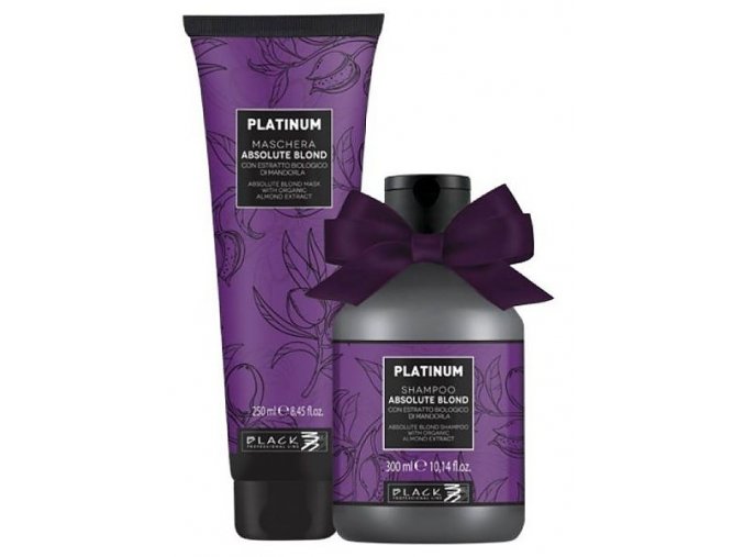BLACK Platinum Gift Shampoo 300ml + Platinum Maschera 250ml - dárkový balíček