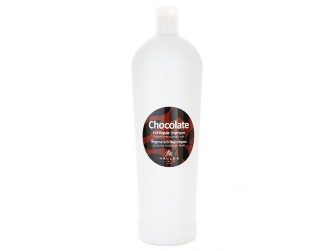 KALLOS Chocolate Repair Shampoo 1000ml - šampon na suché lámavé vlasy