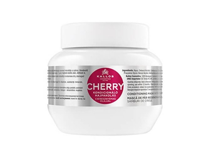 KALLOS KJMN Cherry Hair Mask 275ml - třešňová hydratační maska na suché vlasy