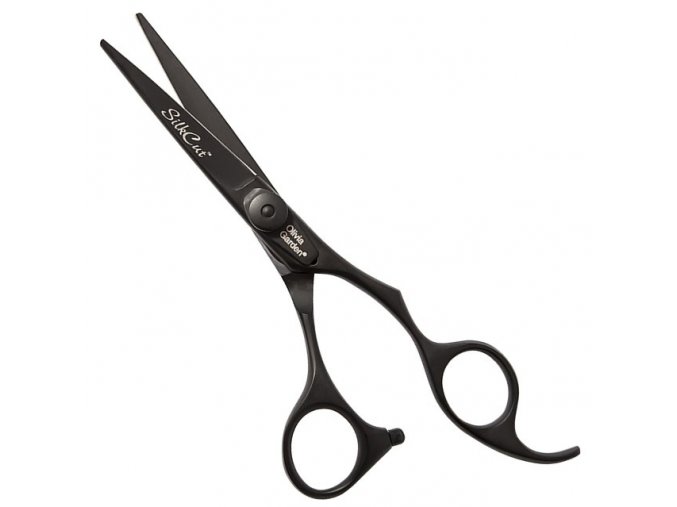 OLIVIA GARDEN SilkCut Shear Matt Black Edition 5-75B - profi kadeřnické nůžky