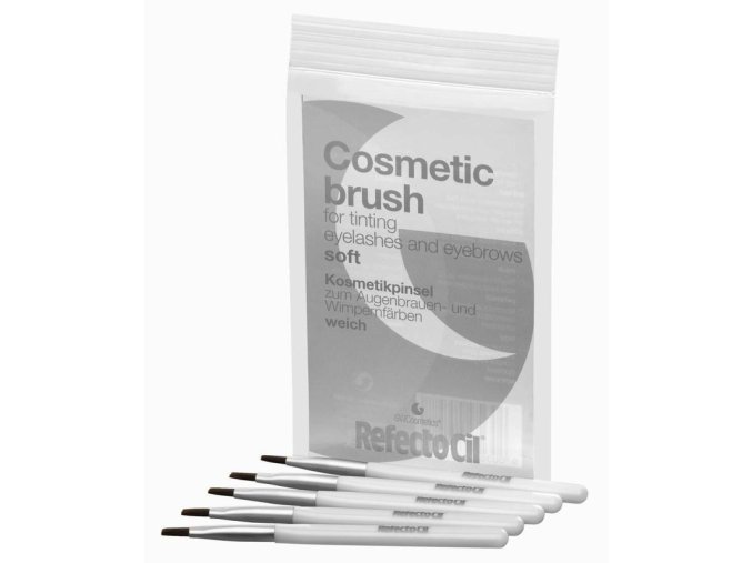 REFECTOCIL Cosmetic Brush Soft 5ks - Rovné jemné štětečky pro snadnou aplikaci barev