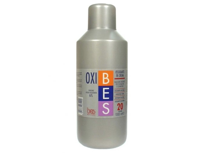 BES Oxibes 6% Ossidante In Crema - krémový peroxid pro barvy Bes HiFi - 6% (20vol)