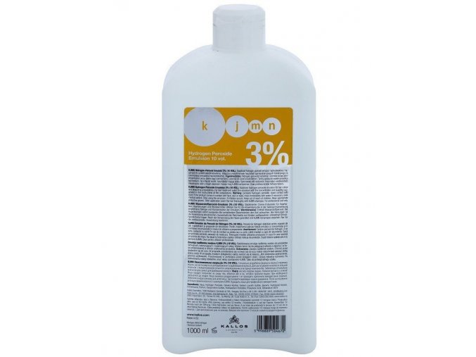 KALLOS KJMN 3% (10vol) Hydrogen Peroxide Emulsion - krémový peroxid vodíků 1000ml