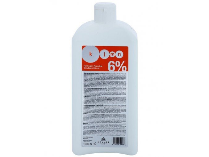 KALLOS KJMN 6% (20vol) Hydrogen Peroxide Emulsion - krémový peroxid vodíků 1000ml