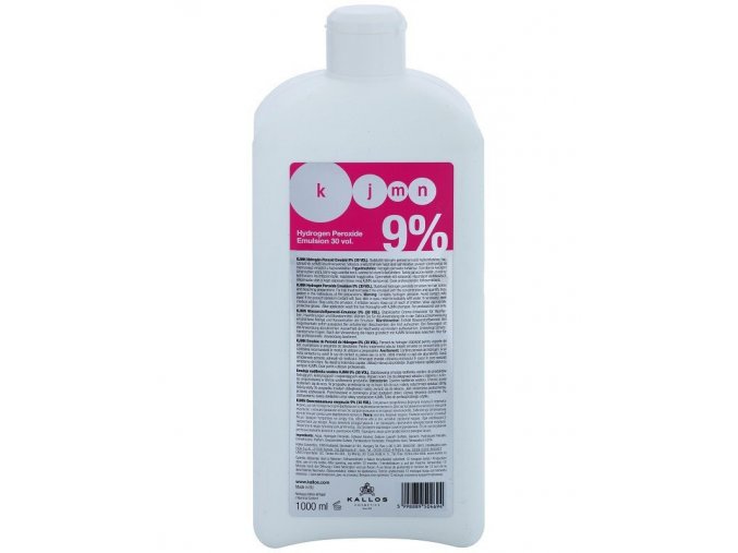 KALLOS KJMN 9% (30vol) Hydrogen Peroxide Emulsion - krémový peroxid vodíků 1000ml