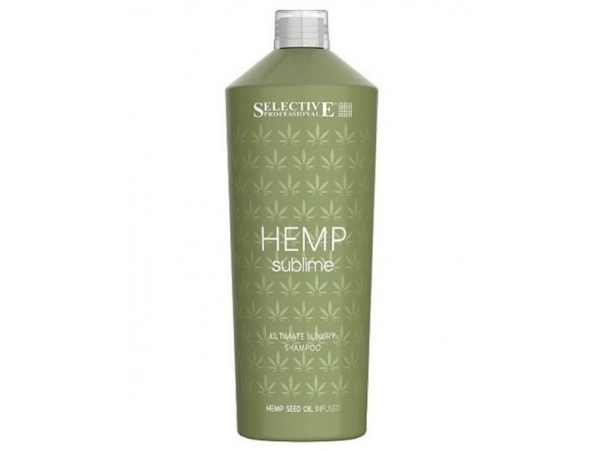 SELECTIVE Hemp Sublime Shampoo 1000ml - šampon s konopným olejem pro suché vlasy