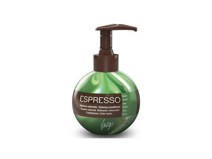 VITALITYS Espresso Barevný tónovací balzám - Green - zelený 200ml