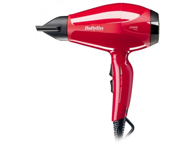 BABYLISS 6615E Profesionální fén na vlasy s ionizátorem - 2300W - červený