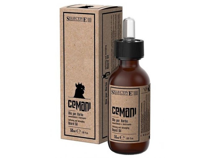 SELECTIVE Cemani Beard Oil 50ml - olej na vousy a knír, rozčesávací a změkčující