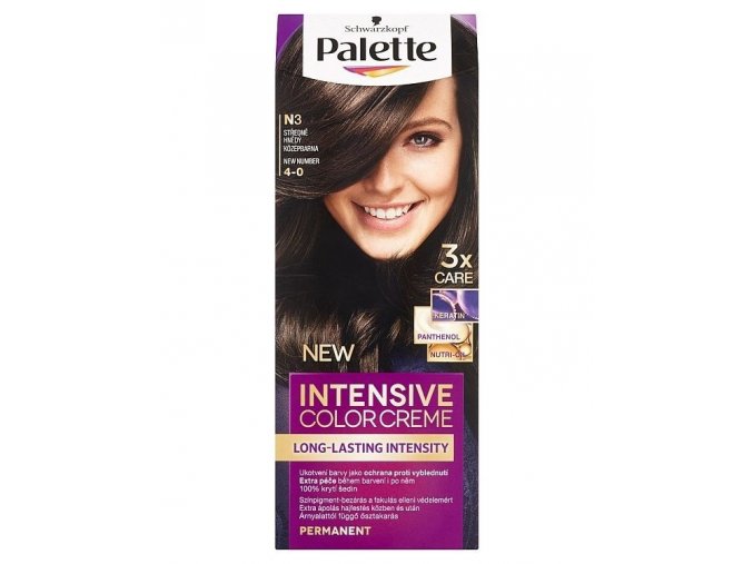 SCHWARZKOPF Palette N3 (4-0) Intensive Color Creme - barva na vlasy - Středně hnědá