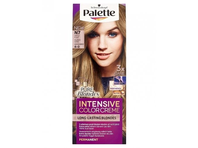 SCHWARZKOPF Palette N7 (8-0) Intensive Color Creme - barva na vlasy - Světle plavá