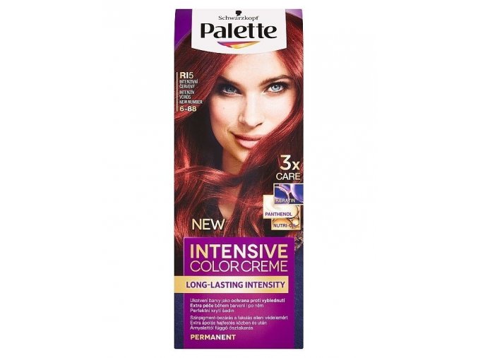 SCHWARZKOPF Palette RI5 (6-88) Intensive Color Creme - barva na vlasy -  Intenzivní červená