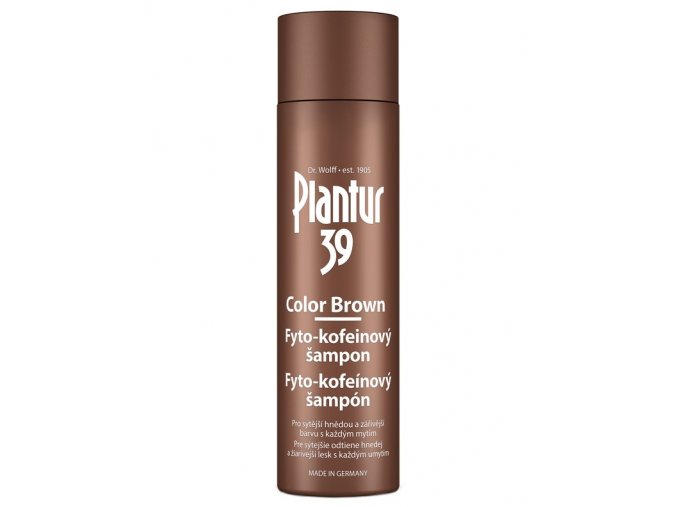 PLANTUR 39 Color Brown fyto-kofeinový šampon proti padání na hnědé vlasy 250ml