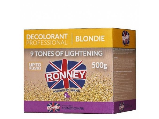 RONNEY Blondie 9 Tones Of Lightening 500g - profi melír, zesvětlení až o 9 tónů