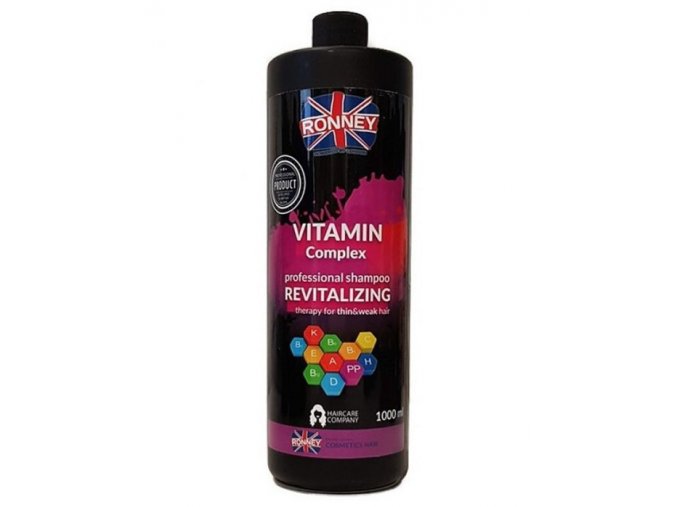 RONNEY Vitamin Complex Shampoo 1000ml - šampon na tenké a slabé vlasy
