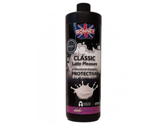 RONNEY Classic Latte Pleasure Shampoo 1000ml - hydratační šampon s vůní karamelu