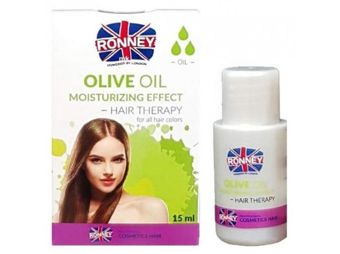 RONNEY Olive Moisturizing Oil 15ml - zvlhčující olej pro suché vlasy