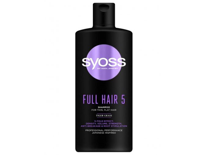 SYOSS Professional Full Hair 5 Shampoo 440ml - šampon pro hustotu a objem vlasů