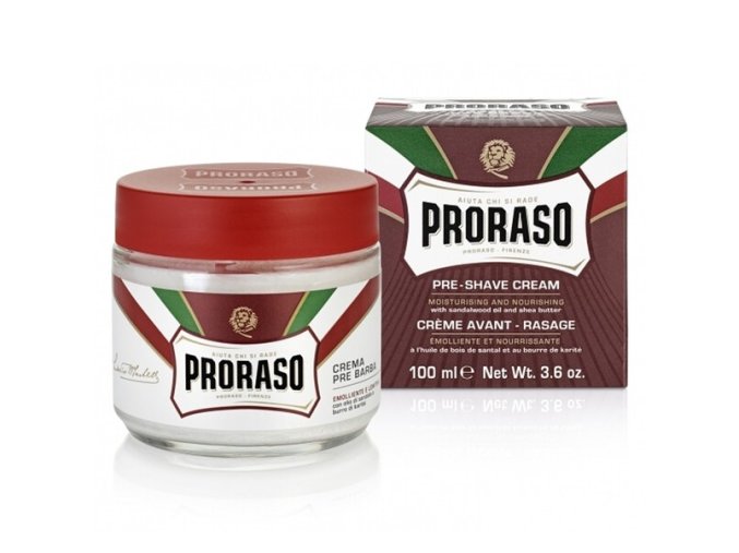 PRORASO Sandalwood Vyživující krém před i po holení - santalové dřevo 100ml