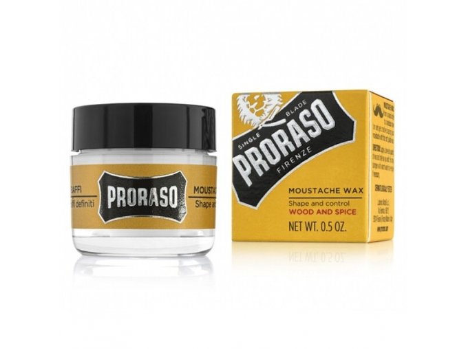 PRORASO Wood and Spice Vosk na vousy a knír s vůní cedrového dřeva a koření 15ml