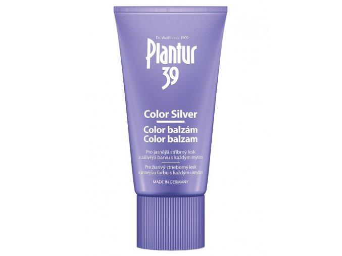 PLANTUR 39 Color Silver kofeinový balzám pro stříbrný lesk blond vlasů 150ml